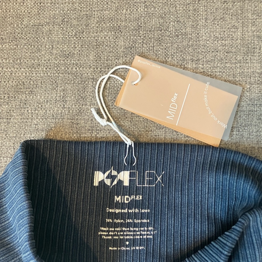 Blue Ribbed Activewear Set - Picture 3 of 3